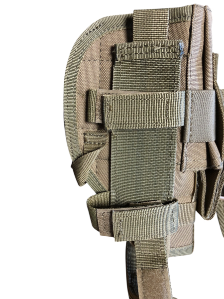 Pistolenbeinholster Molle Version in Coyote Tan